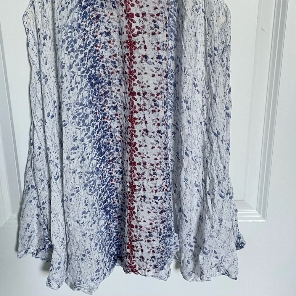Free People Intimately Blue Red White All Wrapped Up Tank Dress Top 47068